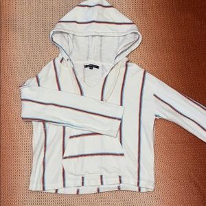 striped pullover hoodie